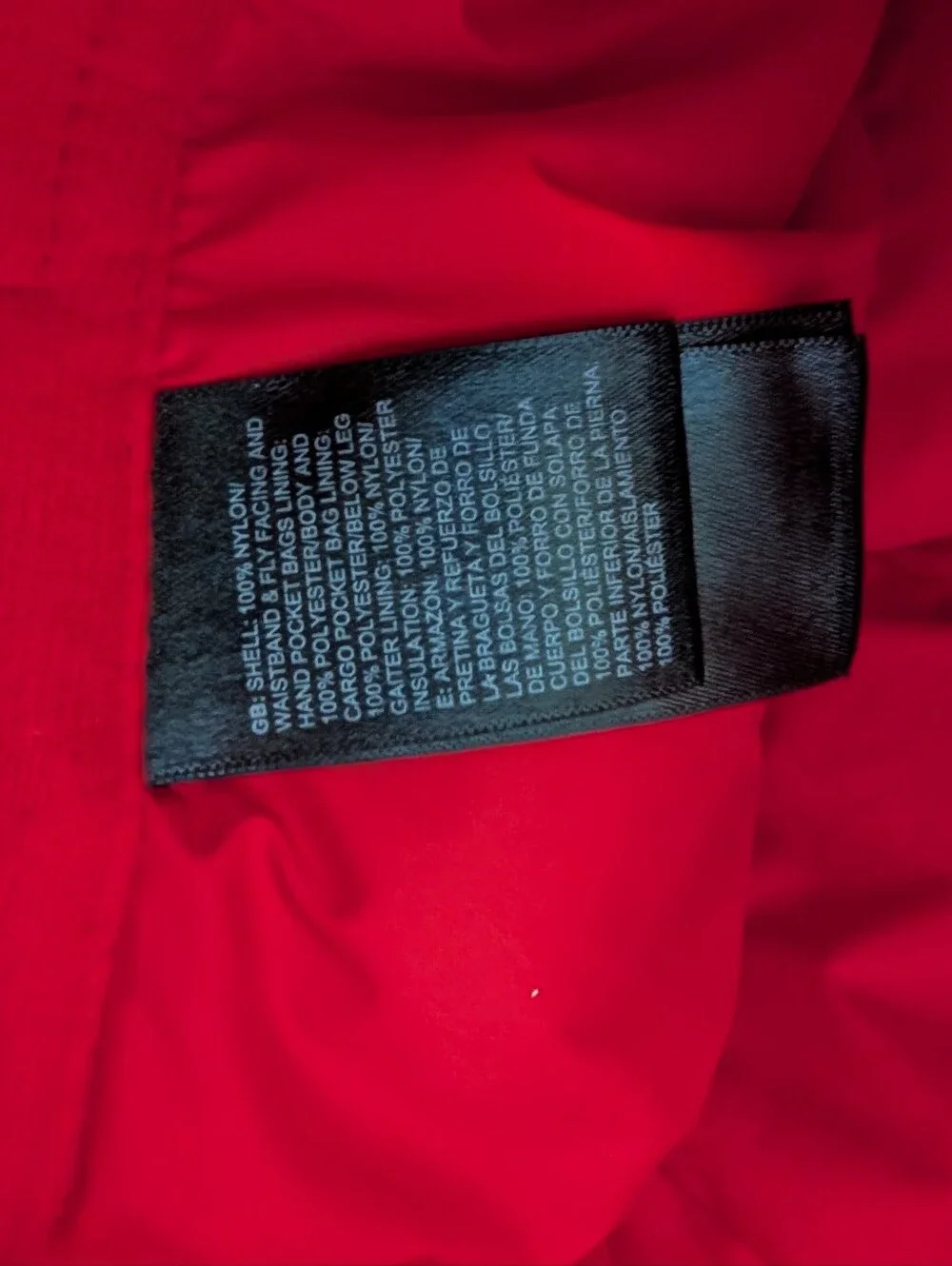 Red North Face Ski Pants Size S EUC